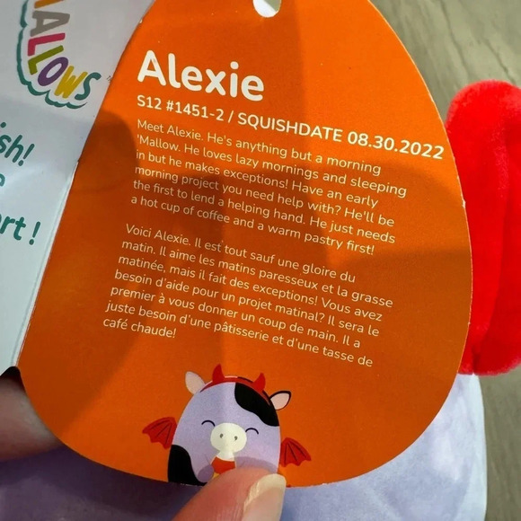 🍀 SQUISHMALLOWS NWT LIMITED EDITION 12 IN ALEXIE HALLOWEEN COW - Picture 6 of 6
